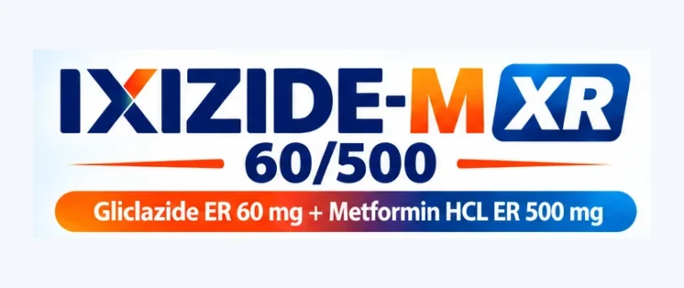 Ixizide-M XR 60/500 artwork: Gliclazide ER 60 mg and Metformin HCl ER 500 mg