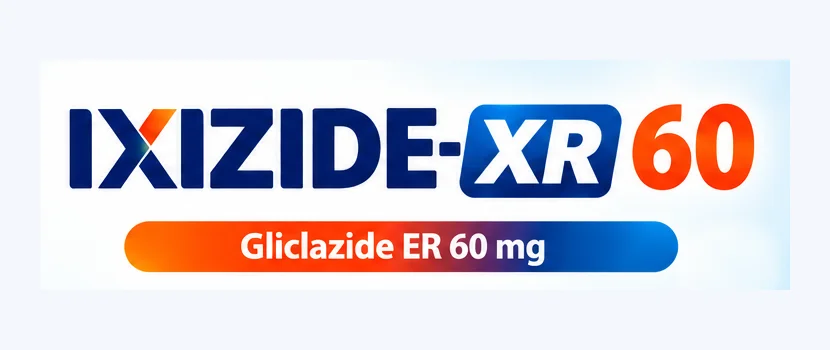 Ixizide-XR 60 artwork: Gliclazide ER 60 mg